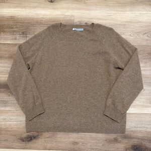 InCashmere Sweater Womens Medium Brown Crewneck 100% Cashmere
